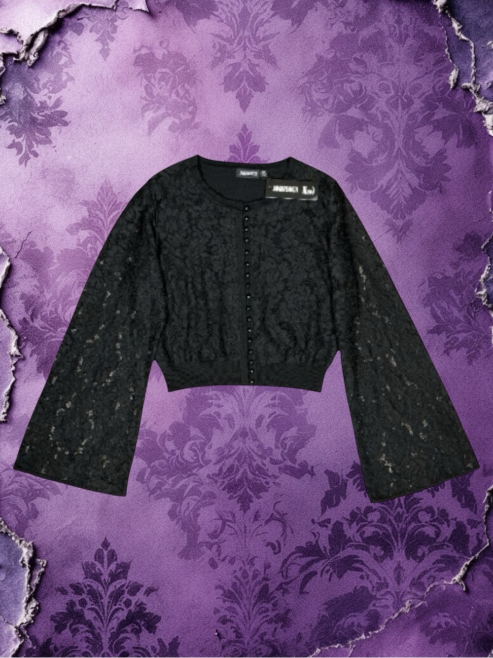 Jawbreaker NWT Goth Whimsigoth Grunge Fairycore Dark Coquette Alt Cardigan 12/14